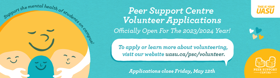 Volunteer with the Peer Support Centre 2023-24